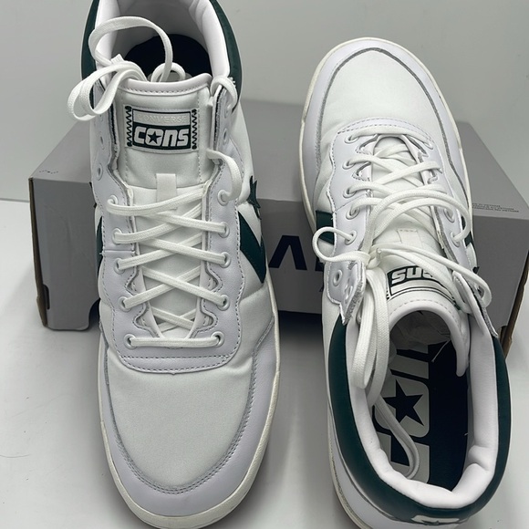 Converse Men’s Sneakers 166247C
FASTBREAK PRO MID WHITE/DEEP EMERALD/GUM - Picture 16 of 16